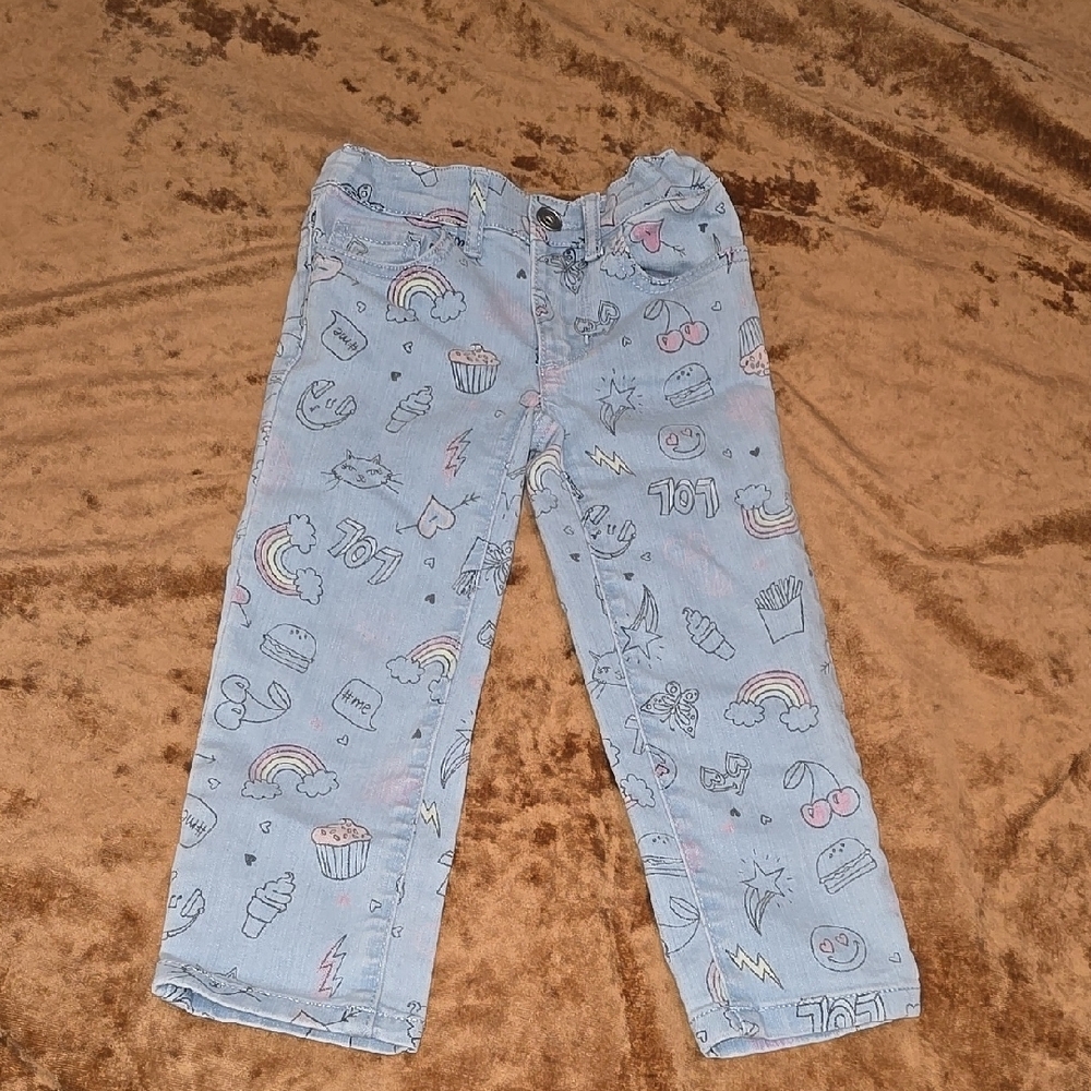 Girla Kids Patterned Jeans 4t